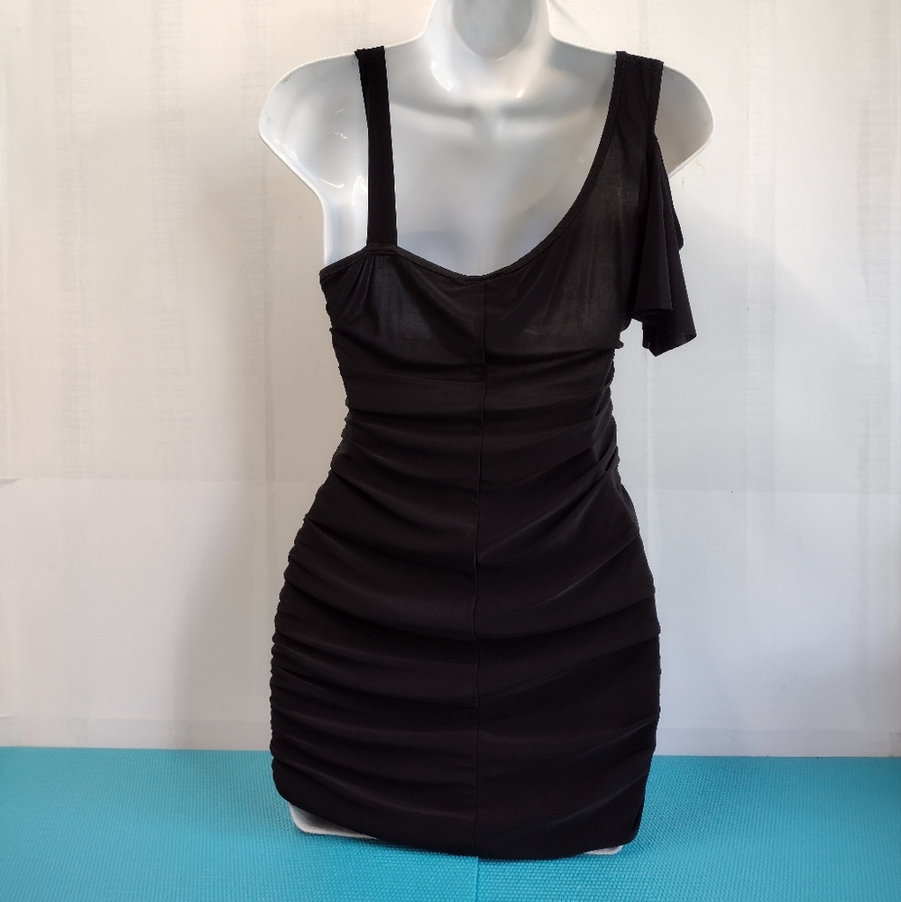 NEW Carpe Diem One Shoulder Ruched Party Mini Dress Size M - Picture 11 of 13